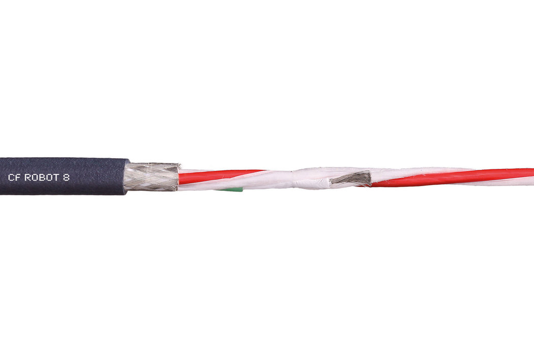 Шина специального кабеля CFROBOT8 для использования в гибких кабель-каналах