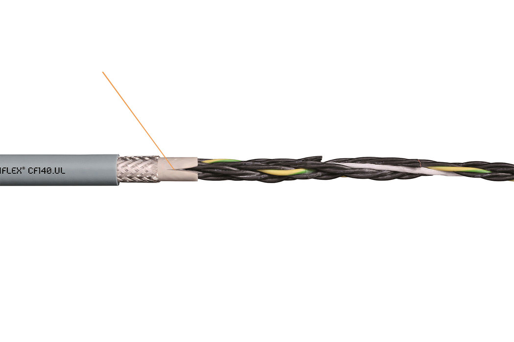 Специальный контрольный кабель CF140.UL для использования в гибких кабель-каналах